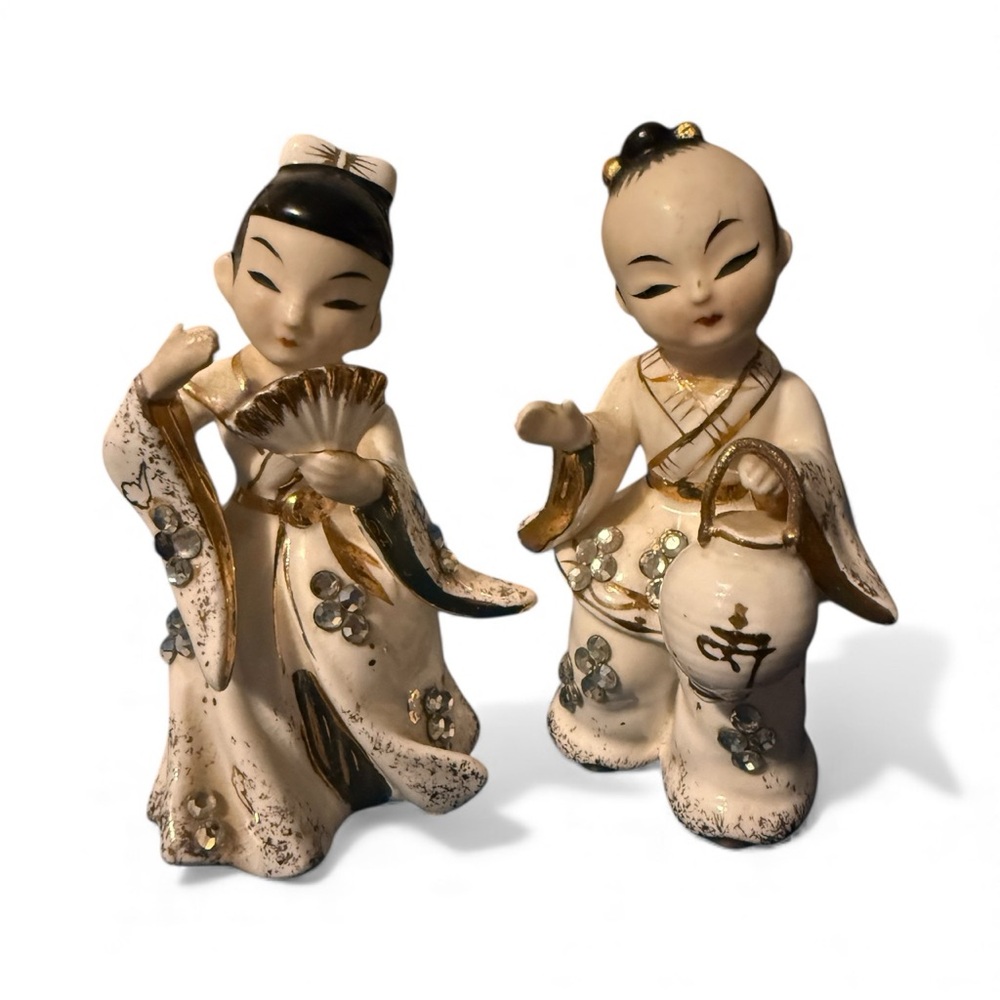 Vintage Lefton porcelain Japanese Figurines